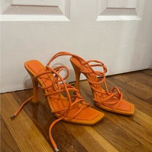 Schutz Orange Heels